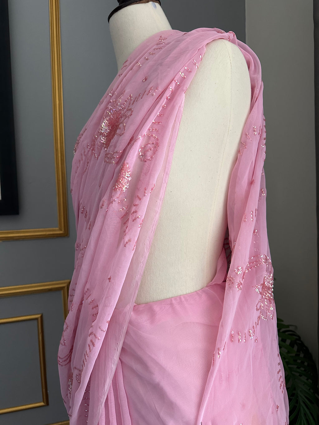 Pink Saree